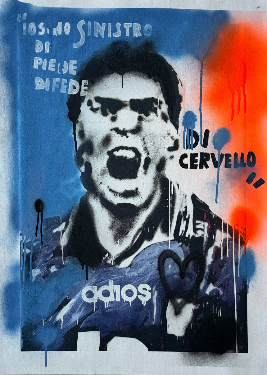 Maradona scream Art edition
